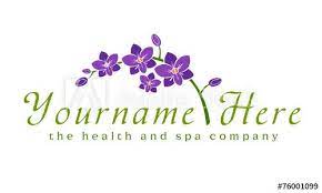 Logo Orchid Flower Spa Beauty Business Spa Logo Design Orchids Salon Logo