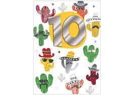 10 Jaar Verjaardagskaart Inspired Cactussen Muller Wenskaarten