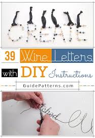 Isolated on white vector illustration. 39 Wire Letters With Diy Instructions Guide Patterns