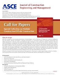 If you have a question for us, and can't find the answer in the frequently asked questions section, you can email us. Pdf Call For Paper For Special Collection On Modular Construction Off Site Construction In Asce Journal Of Construction Engineering And Management