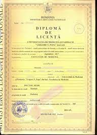 In all accredited romanian universities it is used the european credit transfer system (ects). DiplomÄƒ De LicenÈ›Äƒ IaÈ™i Doctor Medic Beglaubigte Ubersetzungen