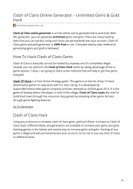 Get clash of clans free gems using the gem generator. Clash Of Clans Online Generator By Cocgenerator Issuu