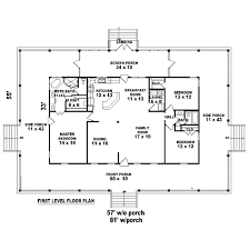 The decorative chandelier is fixed on the walls and pillars. Ranch Style House Plan 45764 With 3 Bed 2 Bath House Plans One Story Ranch Style House Plans Country Style House Plans