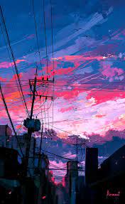 Wp City Painting Scenery Wallpaper City Painting Anime Scenery