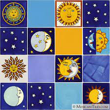 La fuente imports offers one of the largest collections of mexican and southwestern home accessories, furnishings, and handmade art. Mexican Tile Themed Talavera Tile Set X4014