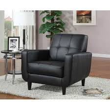 New gatsby velvet dining chair nail stud accent blue black light or deep grey. Coaster Furniture Black Accent Chair With Round Wood Legs 900204 Bellacor