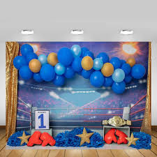 Maybe you would like to learn more about one of these? Mehofond 1st Birthday Backdrop Boy Blue Balloon Sport Boxing Ring Baby Shower Photography Background Decor Photo Studio Photocal Background Aliexpress