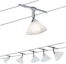 Amazon Com Paulmann 941 36 Sheela Led Wire System Spot Lights Tension Wire Lighting Set W 6 Rope Lights 10m Cable Wire 80va Transformer Modern Energy Efficient Floating Ceiling Lights