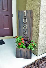 It's easily mountable and simple to make. Garden Plaques House Number Sign Planter Home Garden