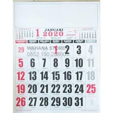 Gambar kalemder.motif bunga thun.2021 : Jual Kalender Dinding 2020