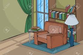 Illustration room with bed furniture, comfort for sleep relaxation and dream. House Living Room Scene Vector Hand Drawing Interior Backgrounds Royalty Free Cliparts Vectors And Stock Illustration Image 107814224