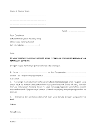 Dengan segala hormatnya perkara di atas adalah dirujuk. Https Pdfcoffee Com Download Surat Tidak Hadir Sek Kebimbangan Covid 19pdf Pdf Free Html