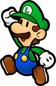 Mario is depicted as a portly plumber who lives in the fictional land of the mushroom kingdom with luigi, his. Clipart Black And White Stock Mario Luigi Clipart At Paper Luigi Png Download Full Size Clipart 525434 Pinclipart