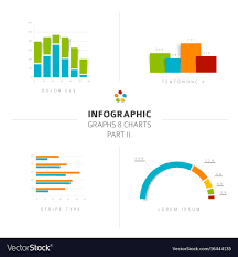 Set Of Flat Design Infographic Charts And Graphs 2