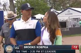 Brooks koepka takes to social media to share appreciation of his caddie after caddie of bryson dechambeau quits at rocket mortgage classic. Brooks Koepka Denies Girlfriend Jena Sims A Good Luck Kiss Twice Before Victorious Pga Championship Final Round