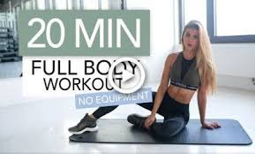 20 Min Full Body Workout No Equipment In 2020 Full Body Weight Workout Full Body Workout Fitness Body
