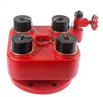 High Quality 2.5 Inch Fire Fighting Equipment 16 Bar Water Pump Adapter 4  WAY Breeching INLET