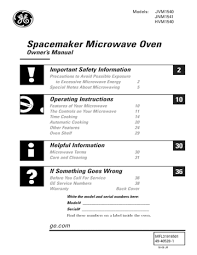 Wait for the l, which indicates the microwave is locked, to disappear from the display. Ge Jnm1541dm4cc Microwave Owner S Manual Manualzz