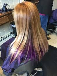 This balayage created by @zoraidasarayhair gives a refreshing honey tone to dark blonde or light brown hair. 1000 Ideas About Purple Underneath Hair On Pinterest Purple Hair Color Underneath Straight Blonde Hair Purple Underneath Hair
