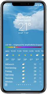 Wettersymbole von arib std b24. Anzeigen Von Wetterdaten Auf Dem Iphone Apple Support