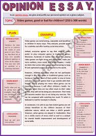 Opinion Essay Video Games Good Or Bad Guided Writing Example Esl Worksheet By Karagozian Essay Writing Skills Essay Writing Examples Opinion Essay