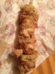 Cajun Chicken Sticks Chicken Pickles And Onions Kabob Style Then Fried To Perfection Food Recipes Cooking Recipes