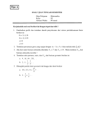 Cuplikan soal ukk uas matematika kelas x semester 2 genap. Contoh Soal Soal Uts Smk Kelas Xi Semester Ganjil