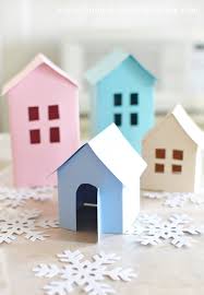 Printable paper christmas village template. Christmas Village Free Printable To Make Your Own Town Country Living