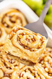 Caramel Apple Cinnamon Rolls Recipe Apple Cinnamon Rolls Cinnamon Rolls Caramel Apple Cinnamon
