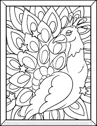These free peacock coloring page printables are the perfect outlet to unleash an explosion of colors and really show off your creative side! Peacock Coloring Pages Rainbow Printables
