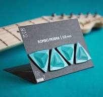 Guitar Pick Set Rombo Prisma (4 Guitar Picks) - 0.8 mm - ROMBO