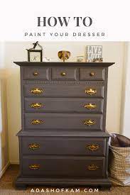 How To Paint Your Dresser Without Sanding Paint Dresser Diy Painted Bedroom Furniture Furniture Makeover Diy Dresser