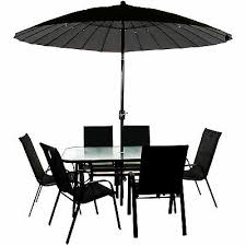 Make the most of your garden all year round with dunelm's large range of garden furniture sets. Table Chairs Set Metal Xl Patio Outdoor Dining Garden Parasol Table With Chair 139 95 Picclick Uk