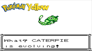 Caterpie Evolves Into Metapod Pokemon Yellow