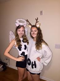 Black And White Best Friend Halloween Costumes Holy Cow Oh Dear Costume Dear Halloween Costume Best Friend Halloween Costumes Cow Costume