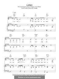 Listen From Dreamgirls By Beyonce A Preven H Krieger S Cutler On Musicaneo Sheet Music Listening Digital Sheet Music