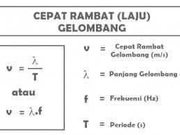 0,8 m dan 25 hz d panjang gelombang sudah diketahui yaitu 4 m sehingga kita hanya menghitung cepat rambat gelombang dengan cara dibawah ini Rumus Cepat Rambat Gelombang Dan Contoh Soalnya