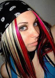 Incorporate a touch of pink into blonde pink and purple hair if your skin has pink undertones. This Hair Switch It So The Black Is Blonde And The Blonde Is Black And The Pink Is Baby Not Hot Black Red Hair Black Hair Pink Highlights Pink Hair Streaks