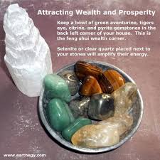 To Attract Wealth And Prosperity Using Principles Of Feng Shui Place Citrine Green Aven Crystal Healing Stones Crystals And Gemstones Feng Shui Wealth Corner