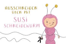 Silhouetten und bilder fur hundeurnen und urnen fur hunde. Ausschneiden Uben Mit Susi Schneidewurm Feinmotorik Trainieren Inkl Arbeitsblatter