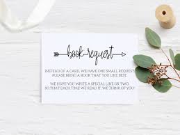 Book Request for Baby Shower Wording, Bring A Book Instead of A Card  Printable, Bring A Book Baby Shower Invitation Insert, Enclosure Card