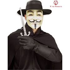 Party Occasions V For Vendetta Costume V For Vendetta Guy Fawkes Mask