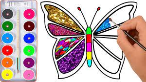Drawing For Kids Butterfly And Many Picture Coloring Pages Youtube Coloring book for children with the image of ice cream and shark. drawing for kids butterfly and many picture coloring pages