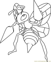 The unevolved form weedle evolves at level 7 into kakuna, which then evolves. Beedrill Pokemon Coloring Page For Kids Free Pokemon Printable Coloring Pages Online For Kids Coloringpages101 Com Coloring Pages For Kids