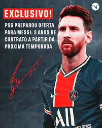 Termina contrato de messi com barcelona e jogador está livre no mercado Tnt Sports Brasil On Twitter Exclusivo Em Apuracao Do Nosso Reporter Marcelobechler O Psg Toma A Frente Na Corrida Por Lionel Messi E Ja Apresentou Um Contrato De Dois Anos Com