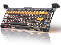 GravaStar Mercury K1 Pro Wireless Gaming Keyboard, Aluminum Alloy, 75%  Layout Custom Keyboard, Designed for Durability & Unique Aesthetic  (CyberFlare) : Amazon.ca: Video Games