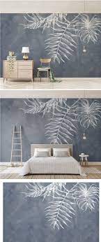 Ikea Style Leaf Texture Navy Wall Paper Pikocean Twitter Navy Walls Room Inspo Wall