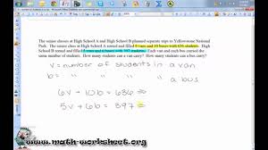 Complementary and supplementary word problems worksheet. Algebra Systems Of Equations And Inequalities Word Problems Hard Youtube