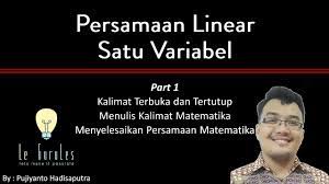 20200502 contoh soal plsv beserta jawabannya soal dan pembahasan dalam penyelesaian persamaan linear satu variabel oleh pitri sundary diposting pada juni 16 2020. Matematika Kelas 7 Plsv Ptlsv 5 Aplikasi Soal Cerita Pertidaksamaan Youtube