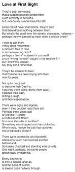 Love At First Sight Wislawa Szymborska Poems Beautiful Words Poem Quotes